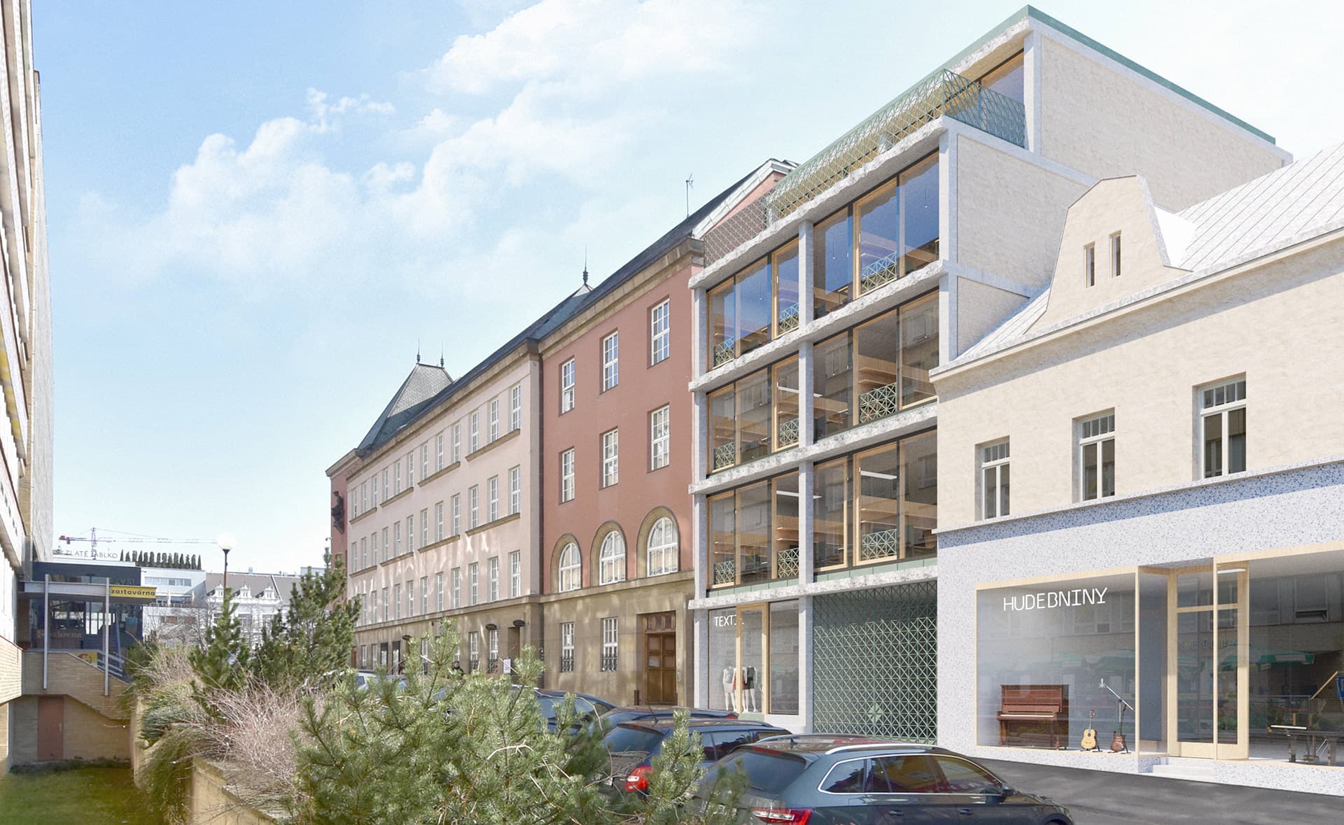 Objímající radnice